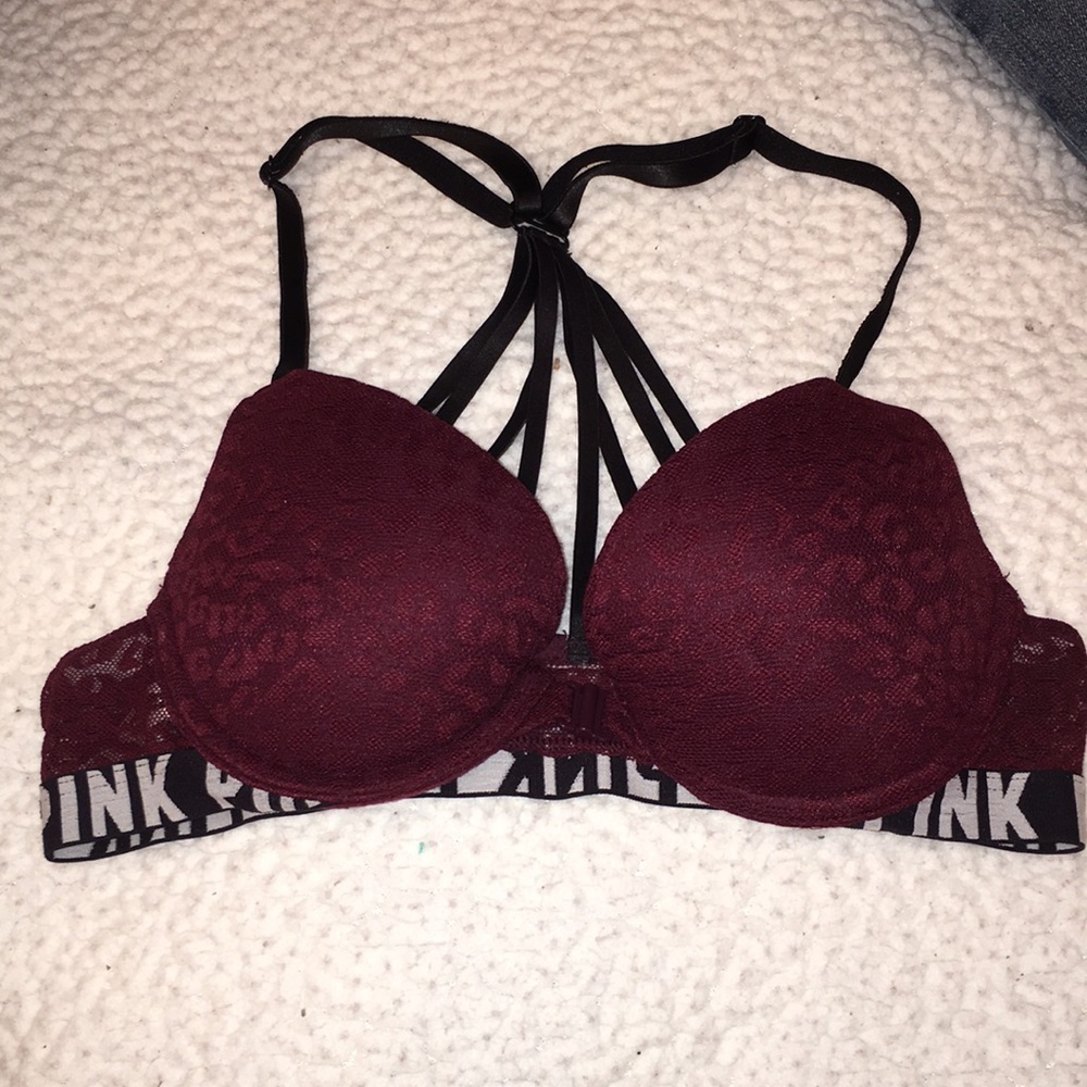 Pink Victoria’s Secret bra